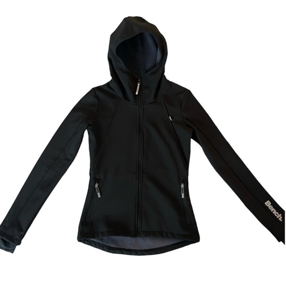 Bench Zip-up Softshell Hooded Black Snowboard Ski Punster Jacket XS - Picture 2 of 10